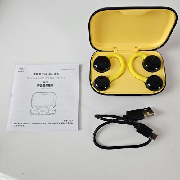 Aigo SA06 Wireless Bluetooth Earphones Ear Clip 70-Hour Battery ENC Noise Cancel - Picture 4 of 6